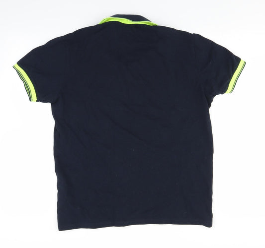 Dissident Mens Blue    Polo Size M