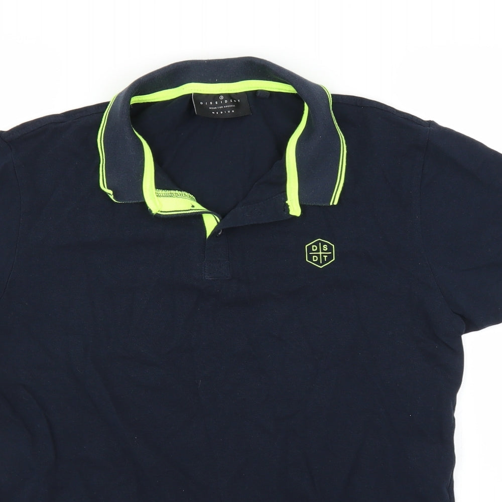 Dissident Mens Blue    Polo Size M