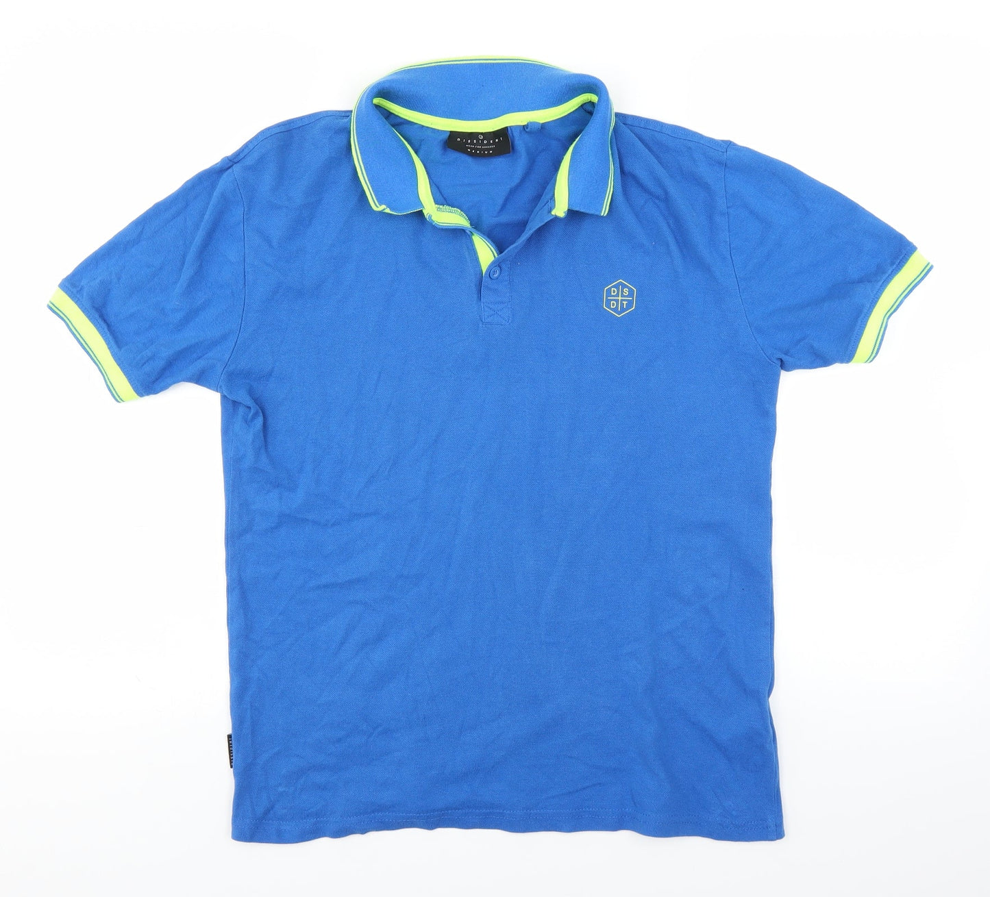 Dissident Mens Blue    Polo Size M
