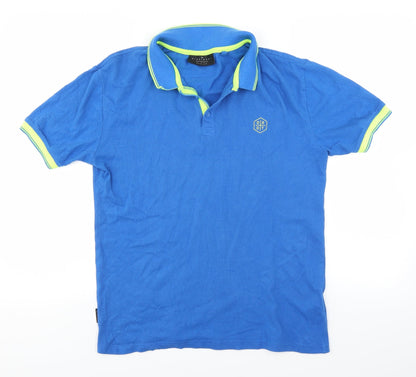 Dissident Mens Blue    Polo Size M