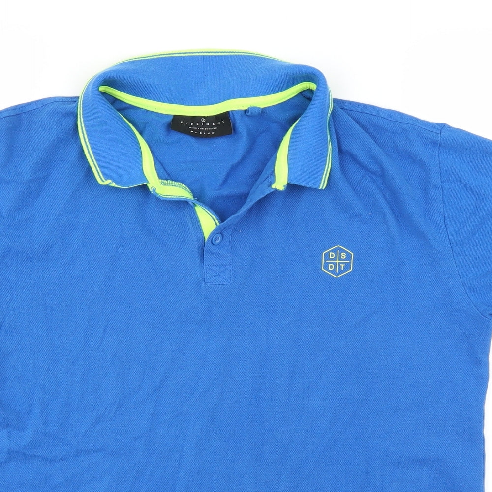 Dissident Mens Blue    Polo Size M
