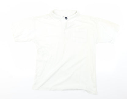 High Street Mens White    Polo Size M