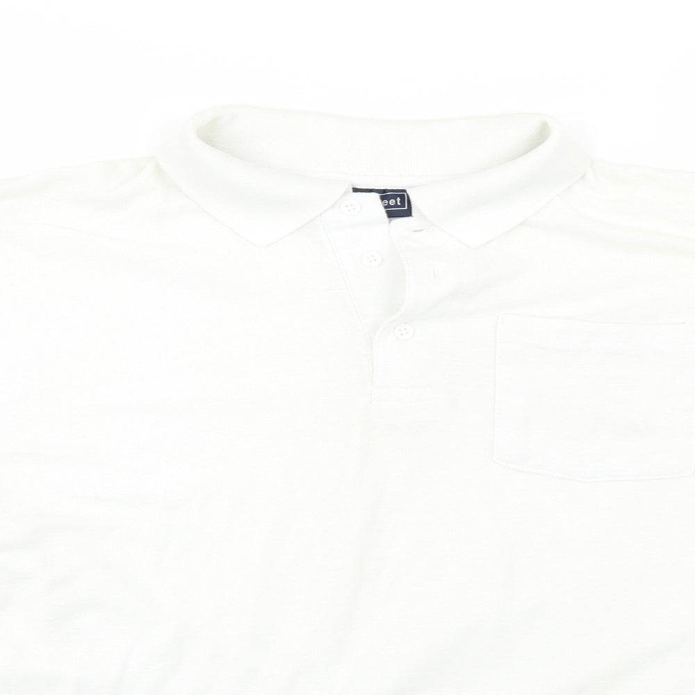 High Street Mens White    Polo Size M