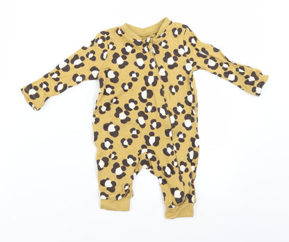 TU Baby Brown Animal Print  Babygrow One-Piece Size 3-6 Months