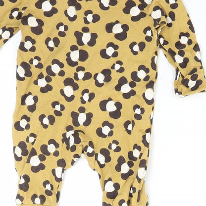 TU Baby Brown Animal Print  Babygrow One-Piece Size 3-6 Months