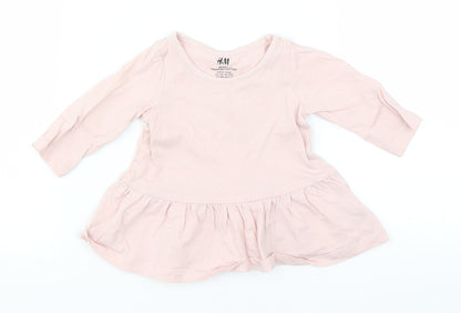 H&M Baby Pink   Basic T-Shirt Size 0-3 Months