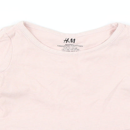 H&M Baby Pink   Basic T-Shirt Size 0-3 Months