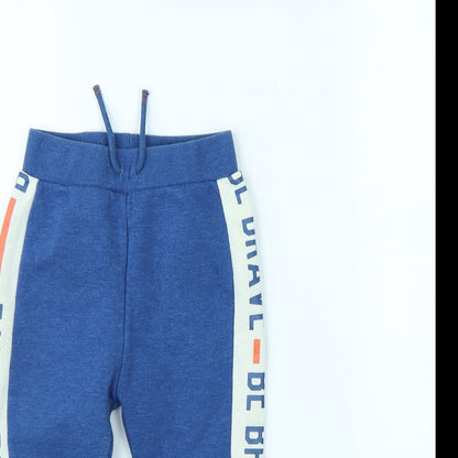 George Boys Blue   Jogger Trousers Size 2 Years