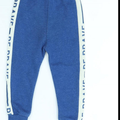 George Boys Blue   Jogger Trousers Size 2 Years