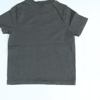 George Girls Grey   Basic T-Shirt Size 2 Years