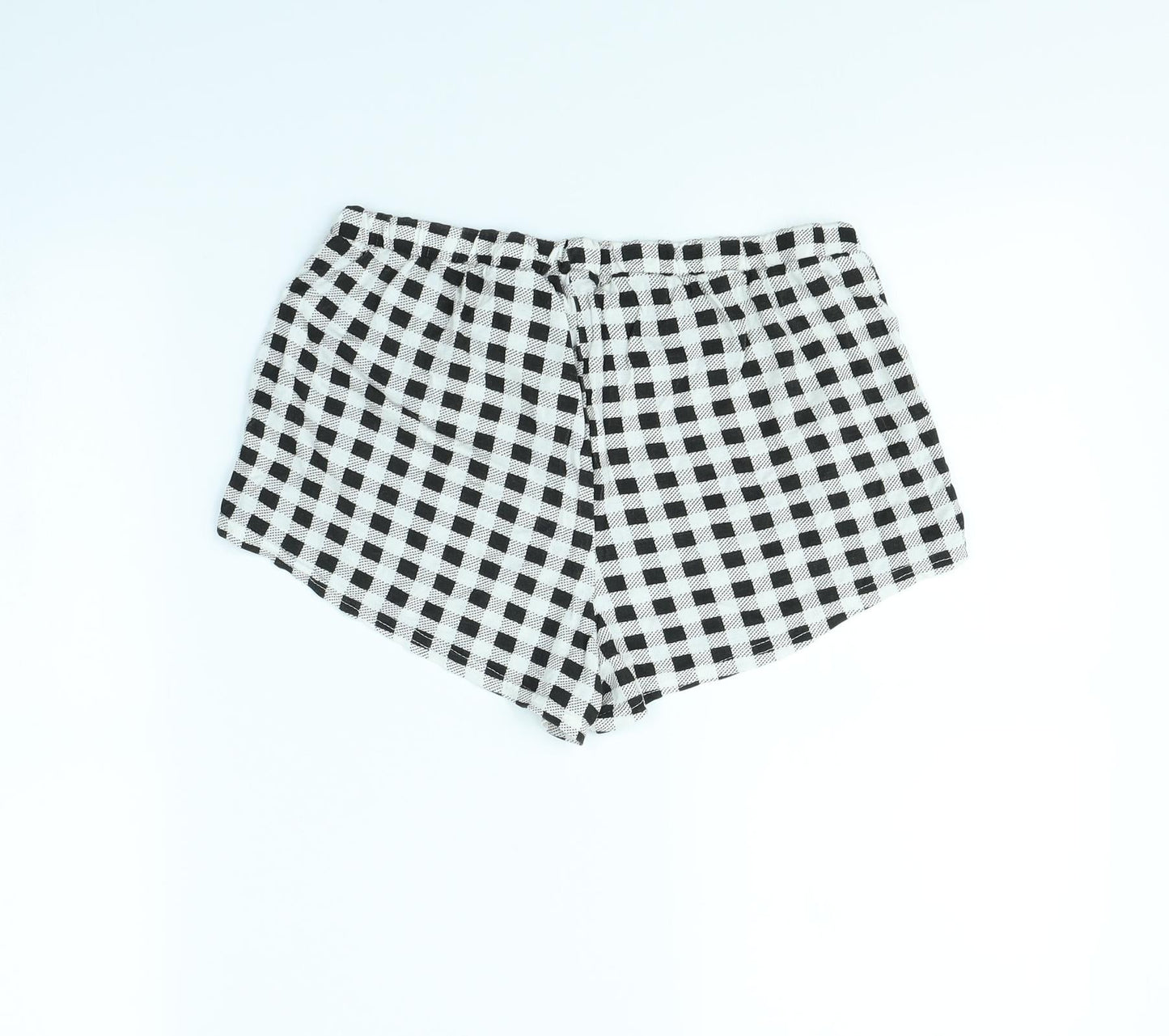 Girls On Film Womens Black Herringbone  Cut-Off Shorts Size 12