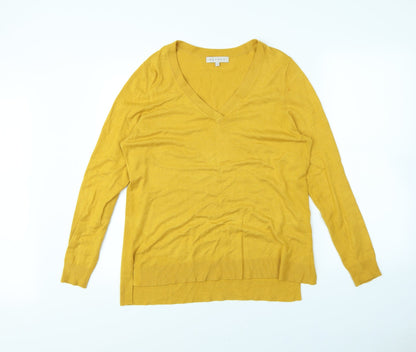 Nutmeg Womens Yellow   Pullover Jumper Size 12