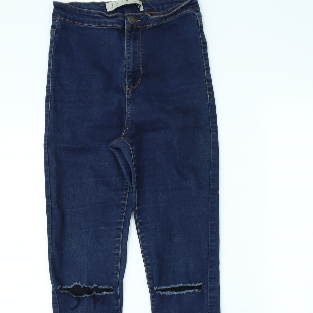 Denim & Co. Womens Blue   Skinny Jeans Size 10 L29 in