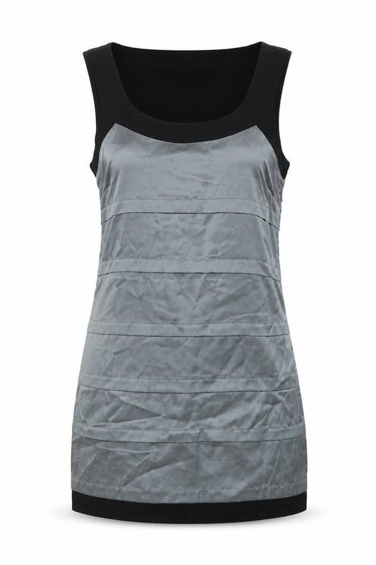 Front view of Vera Moda women’s silver mini, size L