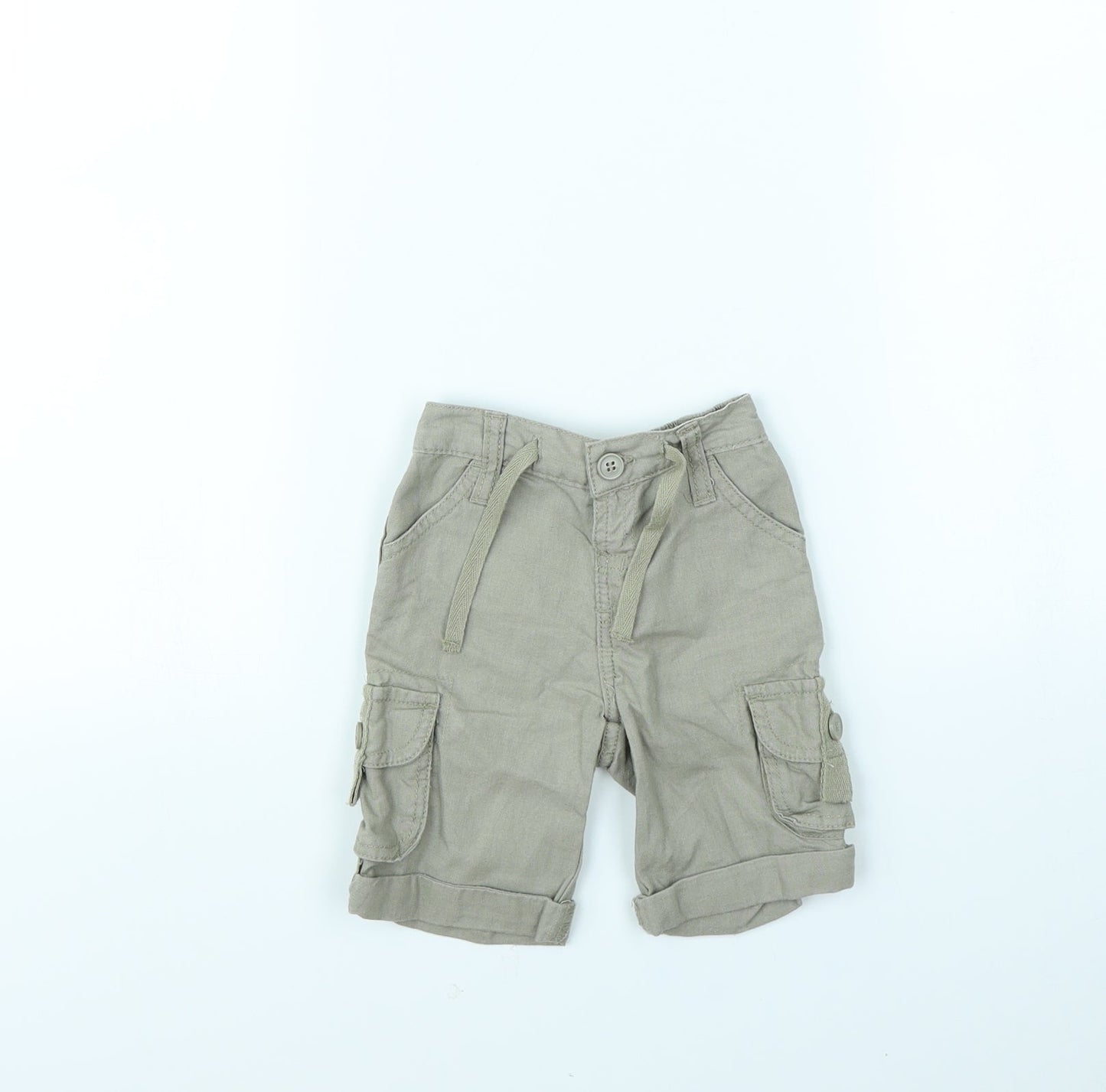 Preworn Baby Green   Cargo Trousers Size 3-6 Months