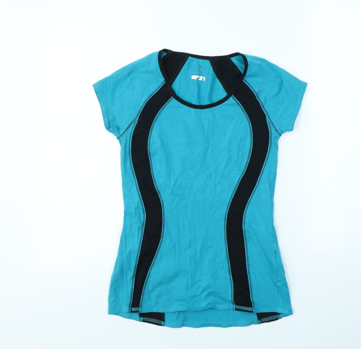 Marks & Spencer Womens Blue   Basic T-Shirt Size 8