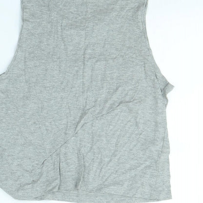 Womens UK Size 8 Atmosphere Grey Cropped Tank