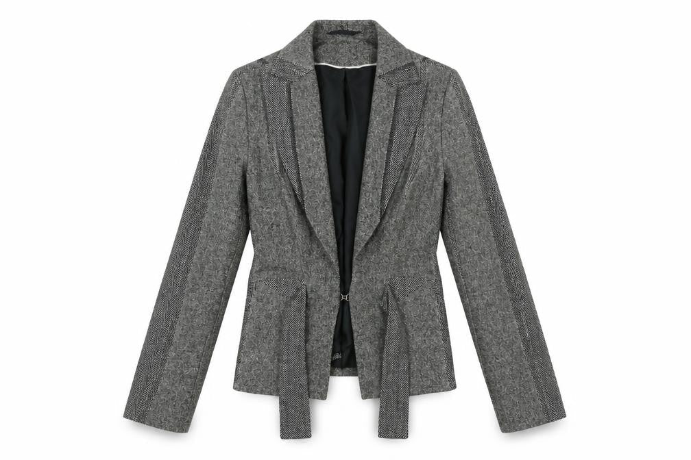 Wallis Womens Brown Herringbone  Jacket  Size 8