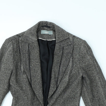Wallis Womens Brown Herringbone  Jacket  Size 8