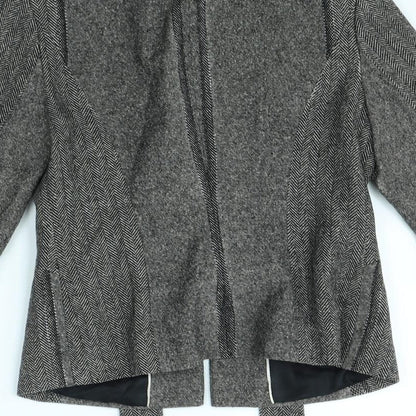 Wallis Womens Brown Herringbone  Jacket  Size 8