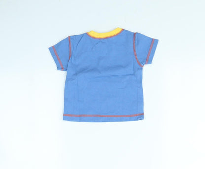 Adams Baby Boys Blue   Basic T-Shirt Size 6-9 Months