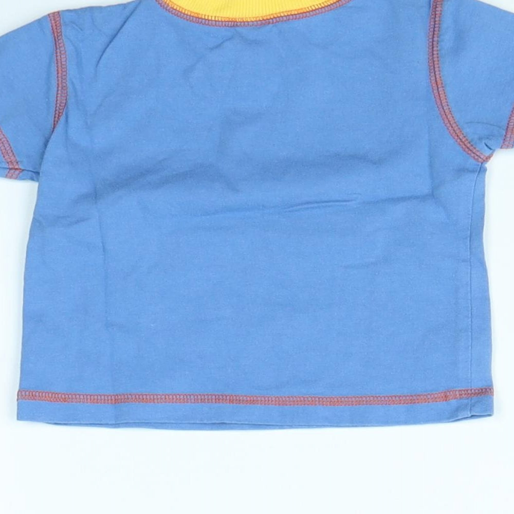 Adams Baby Boys Blue   Basic T-Shirt Size 6-9 Months