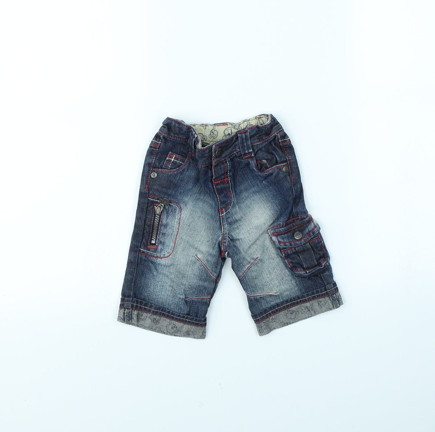 NEXT Baby Blue   Cargo Jeans Size 3-6 Months