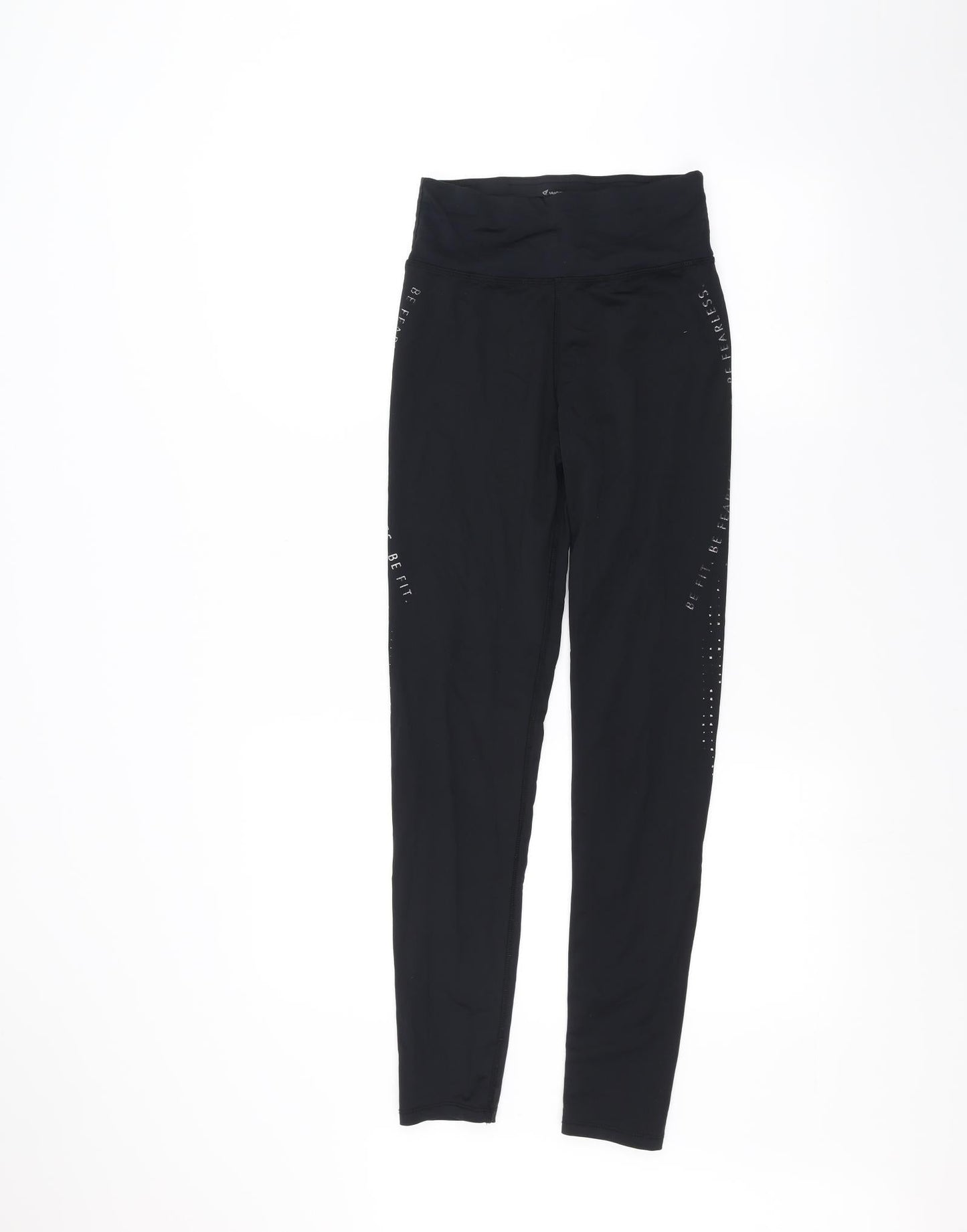 Womens UK Size XS Workout  Jogger Black Leggings
