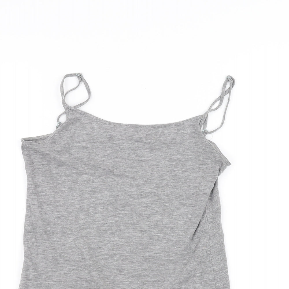 Womens UK Size 12 Atmosphere Grey Basic T-Shirt