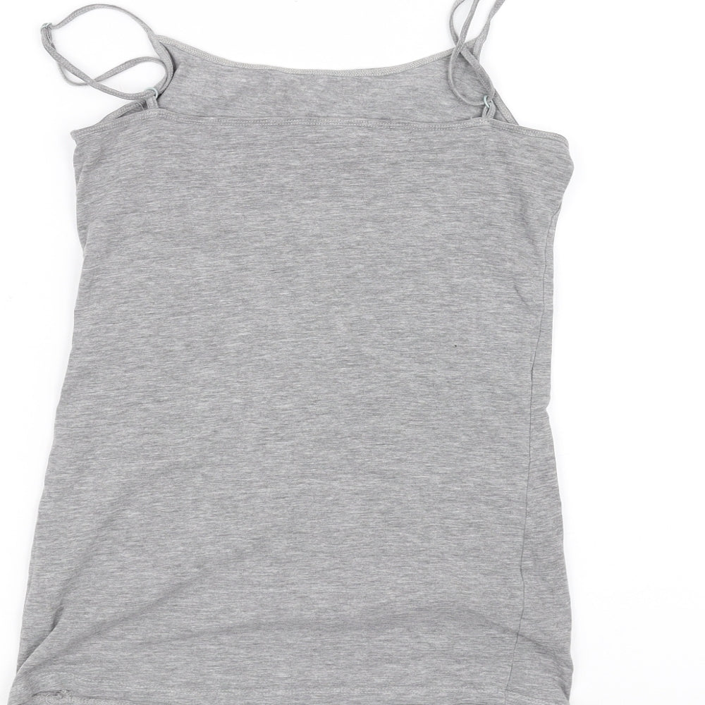 Womens UK Size 12 Atmosphere Grey Basic T-Shirt