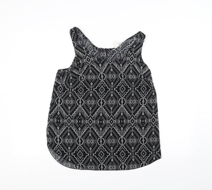 Womens UK Size S H&M Black Basic T-Shirt