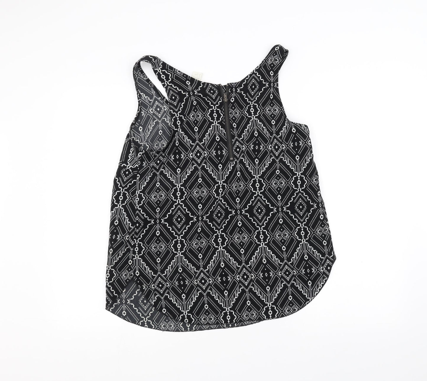 Womens UK Size S H&M Black Basic T-Shirt