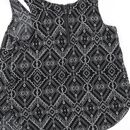 Womens UK Size S H&M Black Basic T-Shirt