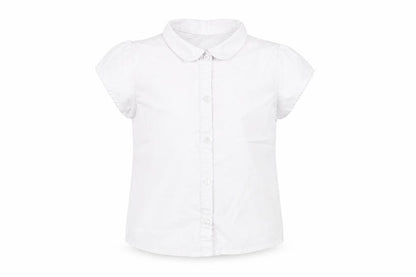 George Girls White   Basic Button-Up Size 6-7 Years