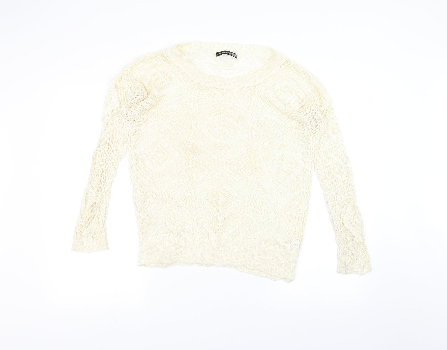 Atmosphere Womens White   Pullover Jumper Size 8