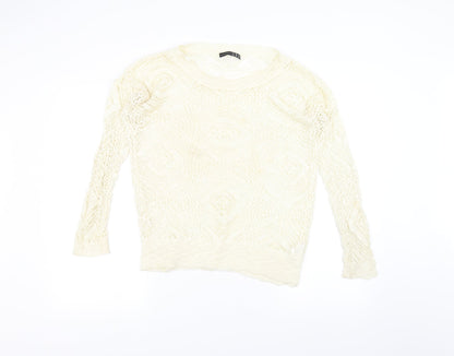Atmosphere Womens White   Pullover Jumper Size 8