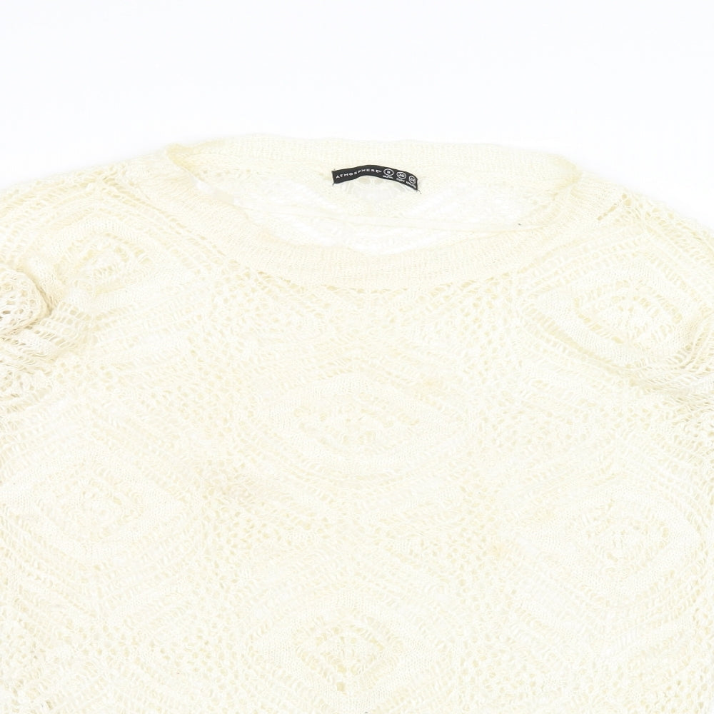 Atmosphere Womens White   Pullover Jumper Size 8