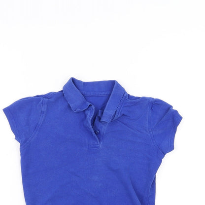 George Girls Blue   Basic Polo Size 7-8 Years