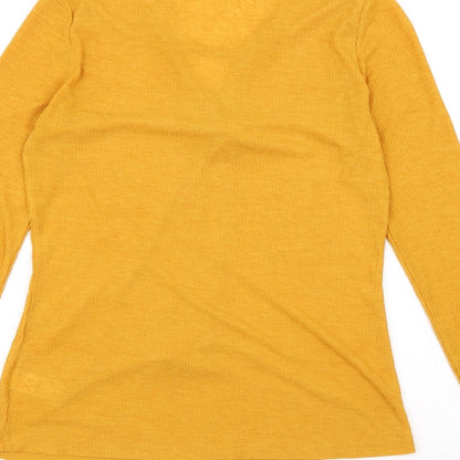 Womens UK Size 10 NEXT Yellow Basic T-Shirt