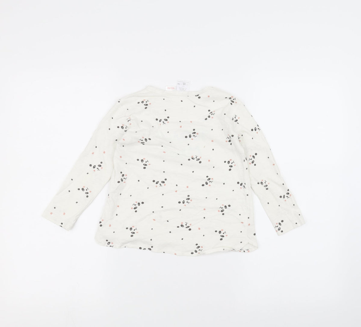 Zara Girls White   Basic T-Shirt Size 4-5 Years