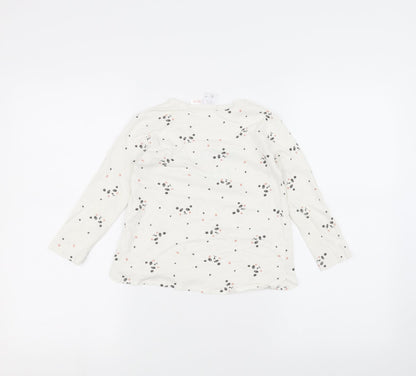 Zara Girls White   Basic T-Shirt Size 4-5 Years