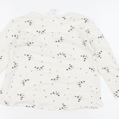 Zara Girls White   Basic T-Shirt Size 4-5 Years