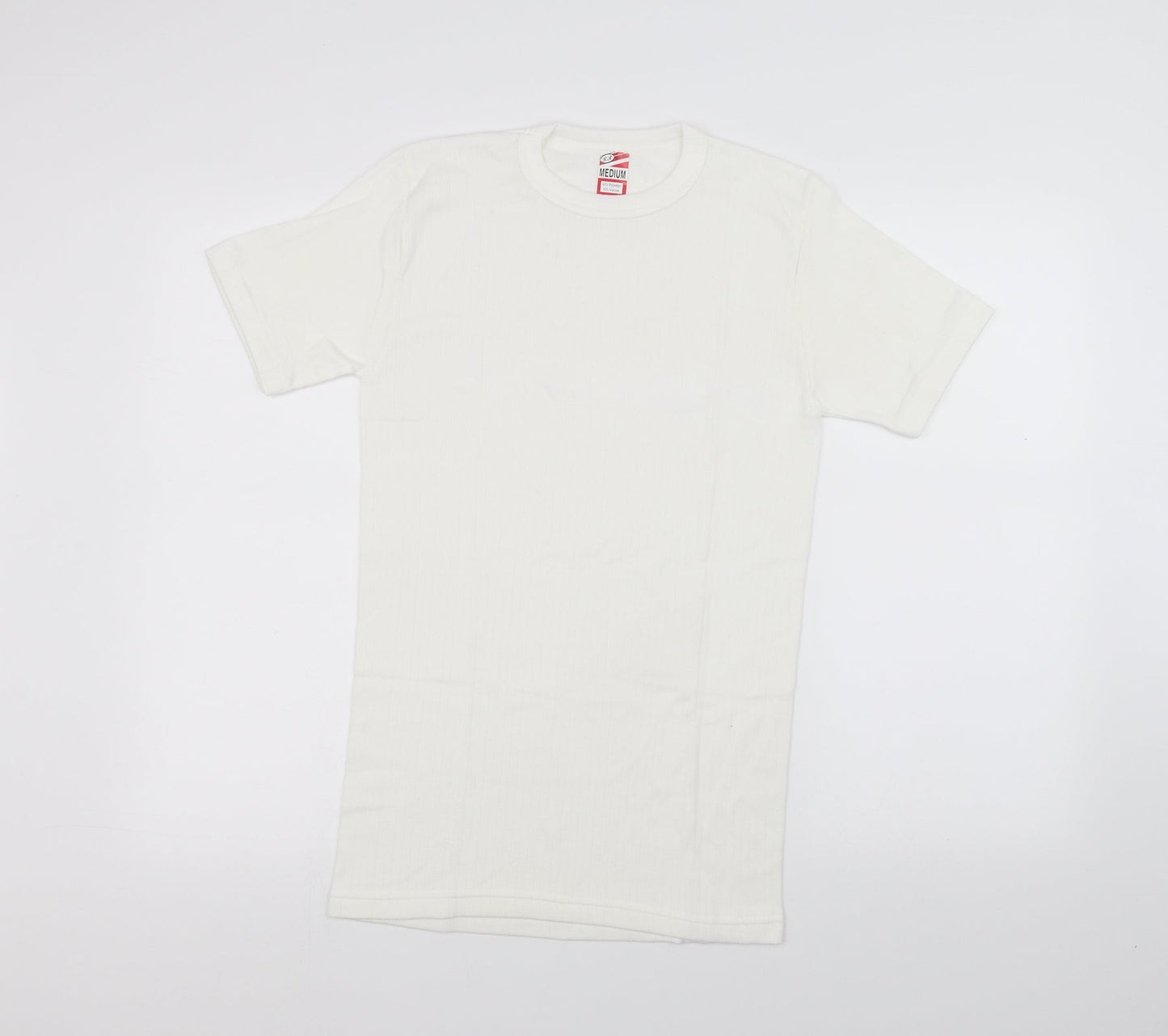 Womens UK Size M Preworn White Basic T-Shirt