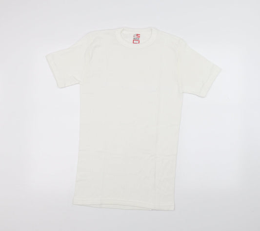 Womens UK Size M Preworn White Basic T-Shirt