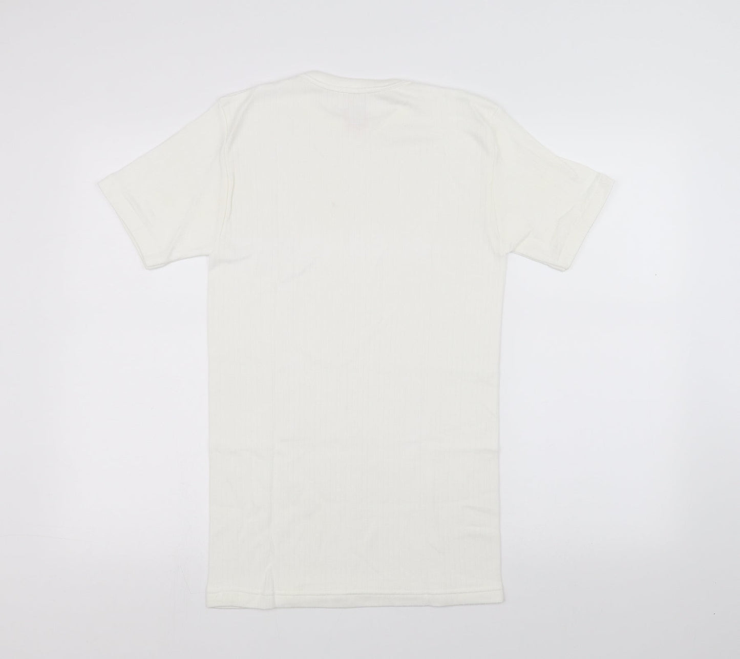 Womens UK Size M Preworn White Basic T-Shirt