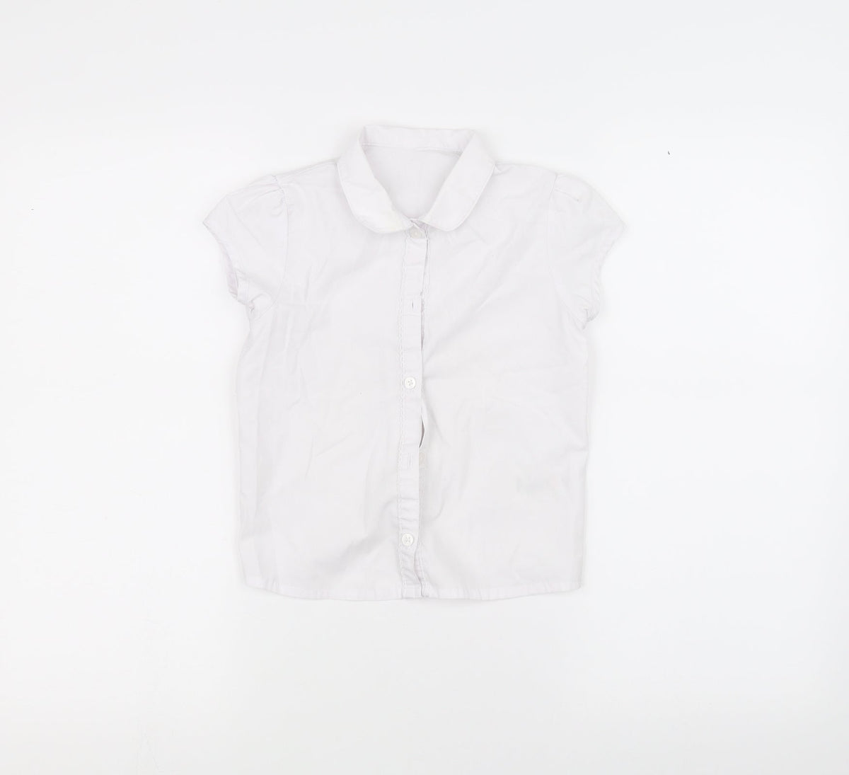 George Boys White   Basic Button-Up Size 6-7 Years