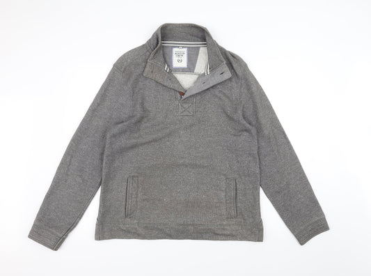Mens UK Size M BOSTON CREW Grey Jacket