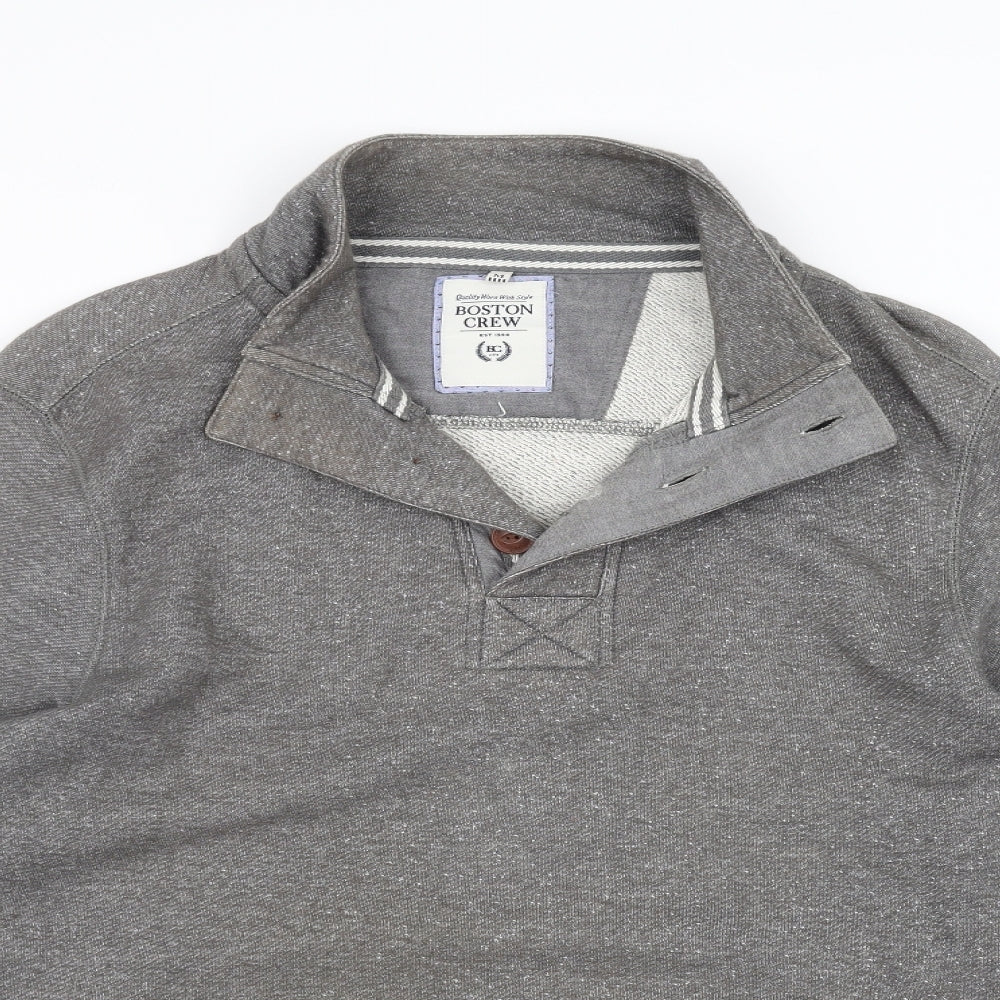 Mens UK Size M BOSTON CREW Grey Jacket