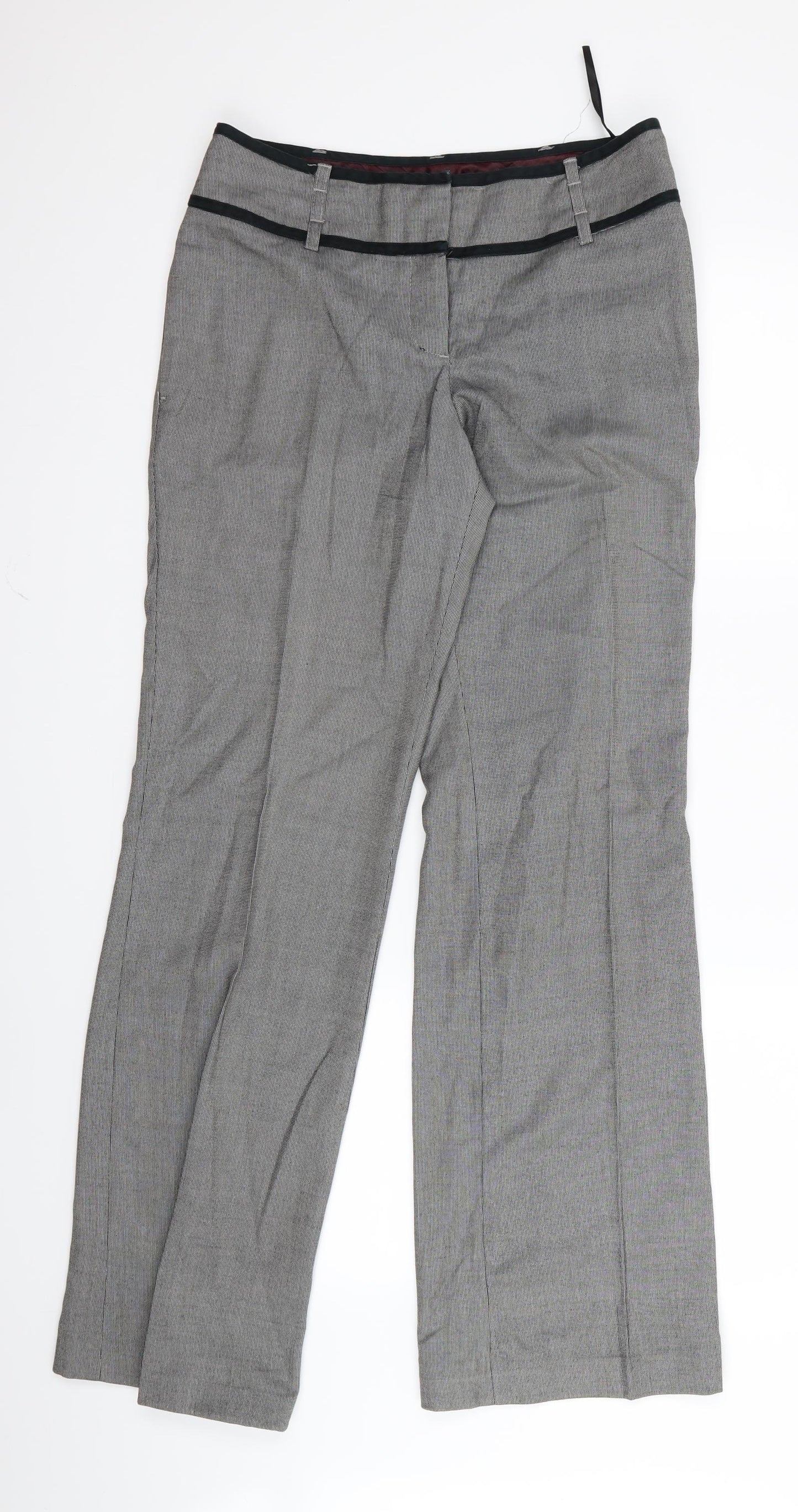 Womens UK Size L NEXT Regular Fit  Grey Trousers