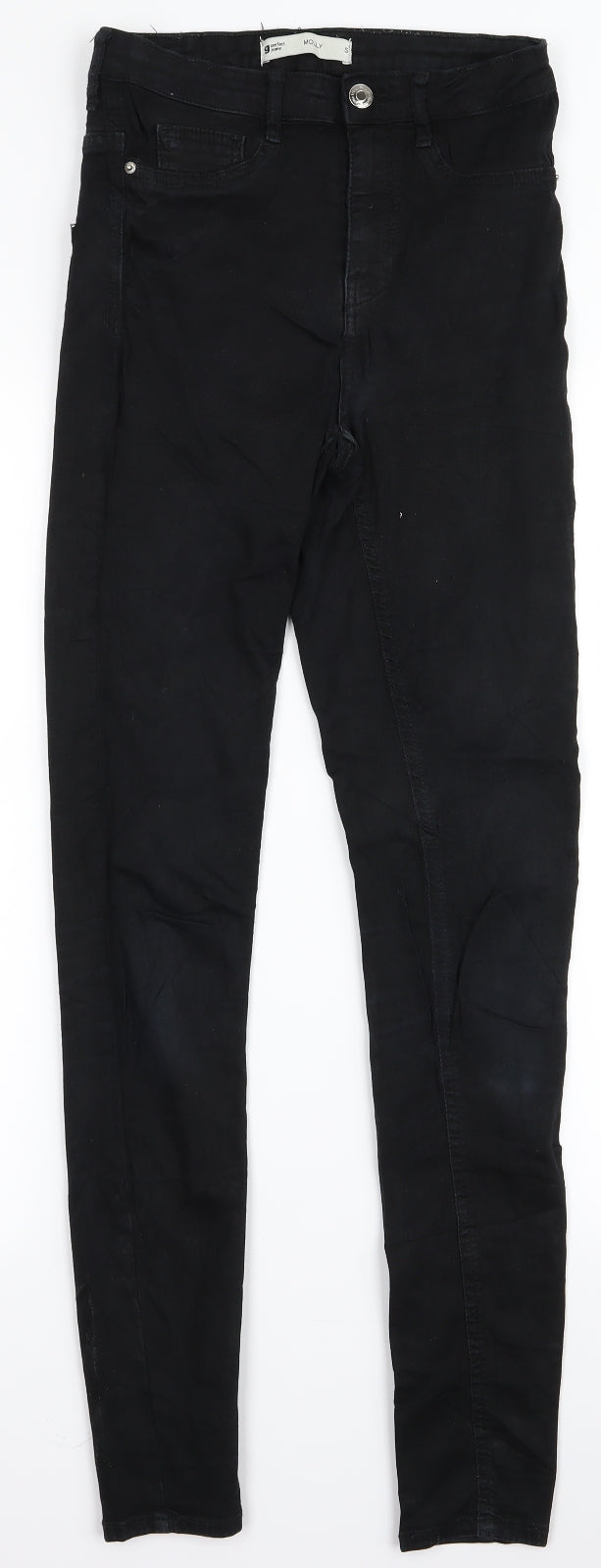Womens UK Size S molly Regular Fit Skinny Black Jeans